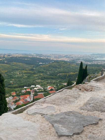 View from Klis Fortress - Croatia