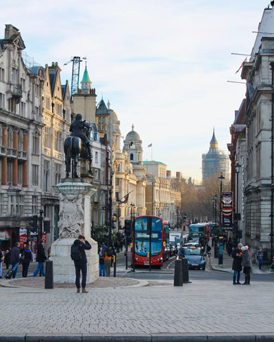 Busy London Street, London