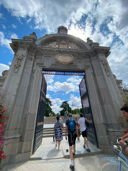 Entrance to Parque de El Retiro - Madrid, Spain