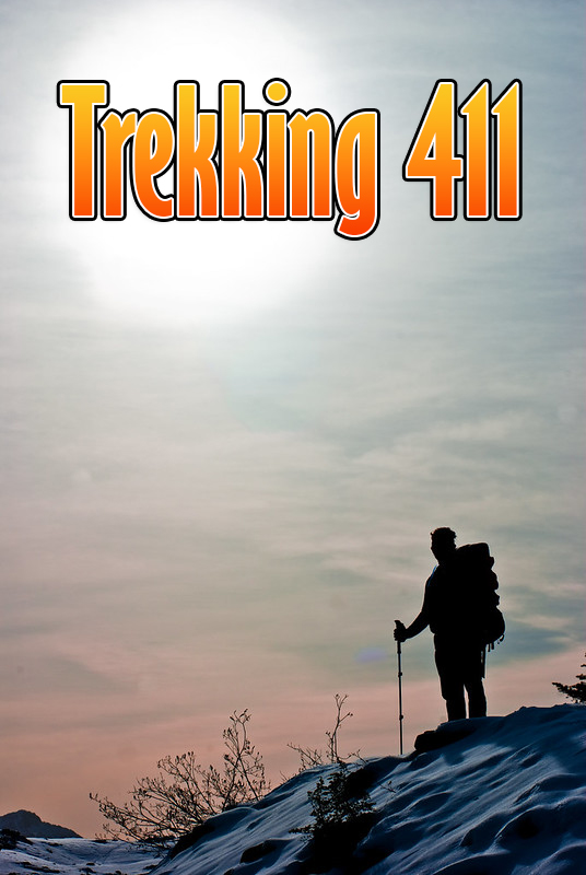 trekking 4 1 1 magazine, hiker silhouette