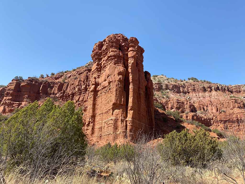 Caprock Canyon stone formation