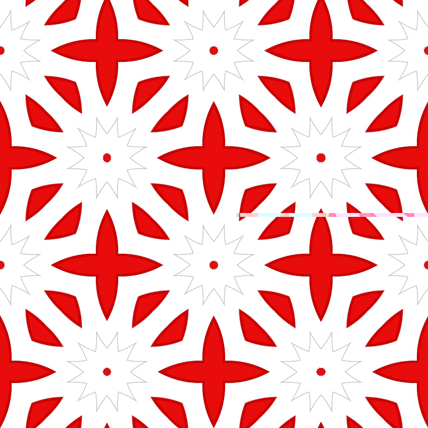 A weird red and white pattern image